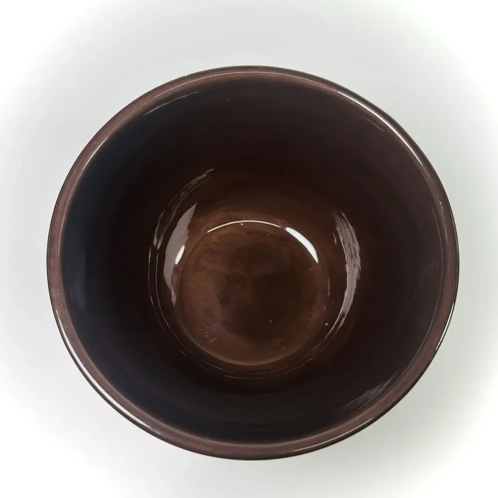 Set Of 2 Pottery Barn Sausalito Dark Chocolate Brown Cereal Soup Bowls 6
